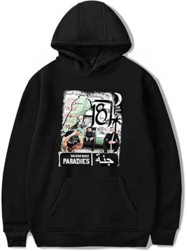 QNMGUN 187 Strassenbande Hoodie, Kapuzenpullover FüR Damen Und Herren, Fashion-Serie,Schwarz,L