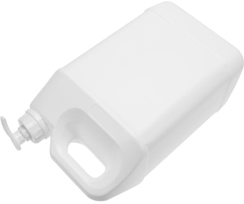 ASAKKURA Distributeur Détergent Liquide 4L Pompe Rechargeable en Plastique pour Lessive et Vaisselle Usage Domestique