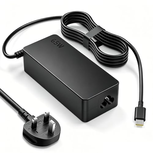 65W USB C Laptop Charger,Compatible Lenovo Laptop thinkpad Charger for Lenovo ThinkPad x1 Carbon T14 T15 T580 T590 X280X380,ChromebookC330/S330/100e/300e/500e, All USB-C Charging Ports Laptops