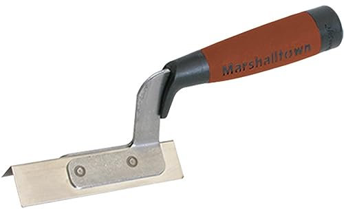 Marshalltown Ausseneck-Kelle mit DuraSoft Griff, Eckkelle mit Edelstahl, perfekt für Trockenbau und Wärmedämmung, Grösse der Kelle: 108x38 mm