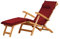 Kai Wiechmann Deckchair Auflage mit Nackenkissen im Set Bordeaux rot für Gartenliege Hochlehner