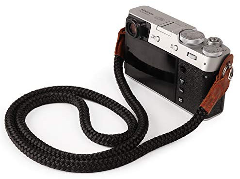 MegaGear Correa de Mano Algodón Ajustable para Cámara DSLR SLR, Compatible con Canon Nikon Sony Olympus Pentax Fujifilm Leica