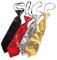 Rubies 6 286061 - Pailetten-Krawatte silber