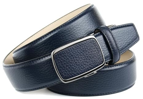 Anthoni Crown Herren 30T80 Gürtel, Blau (Blau 080), 115