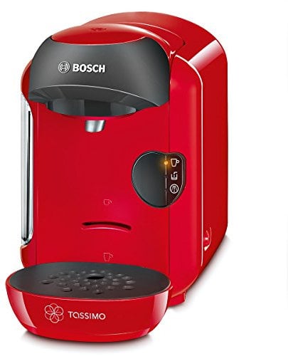 Bosch TAS1253 Tassimo Multi-Getränke-Automat VIVY (kompakte Gerätemaße, Getränkevielfalt, vollautomatische 1-Knopf-Bedienung), Just Red