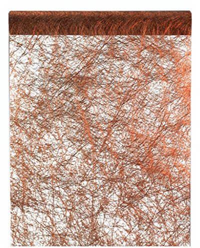 Tischläufer Metallic Kupfer 30 cm x 25 m Tischband Dekostoff Banner Tischdecke
