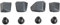 Shimano Ultegra R8000 - Juego de tornillos y tapa para plato de 46/36t
