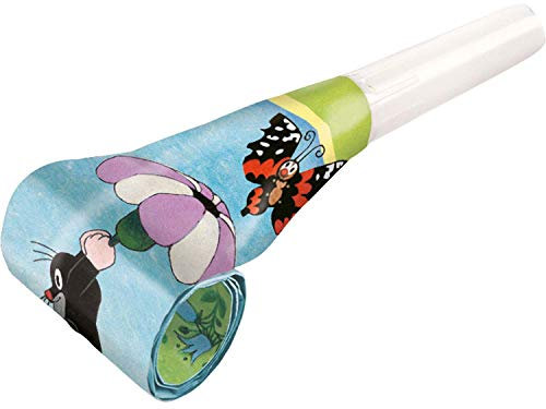 Amscan 9902943 - Luftrüssel Der kleine Maulwurf, 8 Stück, Größe ca. 30 cm, Partytröte, Little Mole, Sendung mit der Maus, Give Away, Geburtstag, Mottoparty, Geschenk, Kinderparty