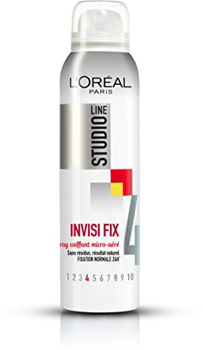 L'Oréal Paris Studio Line Invisi Fix Spray de peluquería MicroAere fijación Normal 150 ml – Lote de 3