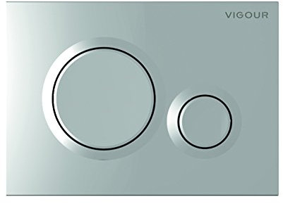 Vigour VIS Betätigungsplatte DON Drückerplatte für WC Vorwandelement Conel (verchromt)