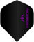 Mission Black Logo Dart-Flights, 100 Mikron, Standard (lila, 5 Sets (15))
