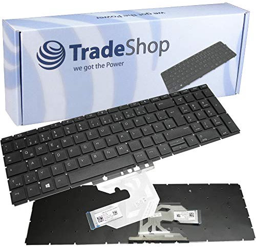 Original Laptop Notebook Tastatur Keyboard Deutsch QWERTZ für HP ProBook 450 G6, 455 G6, 450R G6, 450 G7, 455 G7, 450R G7 - Schwarz, ohne Rahmen