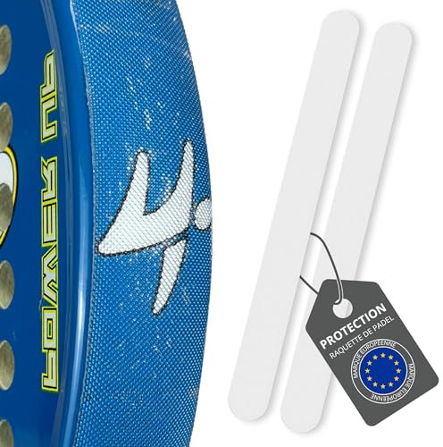 Protector para Pala de Pádel Transparente Rugoso - Cinta Protectora para Pala de Pádel Multigranulada – Protector para Pala de Pádel de Silicona Transparente. (2 Unidades)