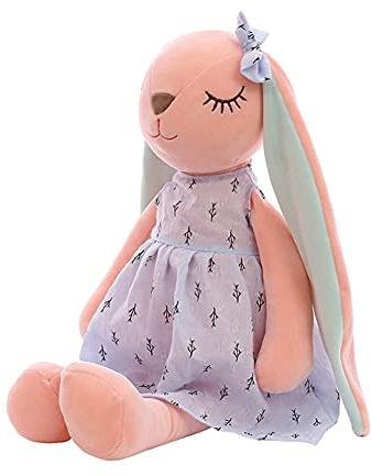 Uposao 45CM Plüschtier Hase Kaninchen mit Schlappohren, Hase Kuscheltier für Madchen Junge Weiche Puppe Stoffpuppe Plüschpuppe Plüschkaninchen Plüsch Spielzeug Geschenk für Weihnachten,Blau
