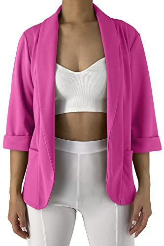 JOPHY & CO. Blazer pour femme avec poches (référence : 5572), fuchsia, XXX-Large