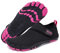 Racqua Wasserschuhe Herren und Damen Badeschuhe Schwimmen Schwimmschuhe Aquaschuhe beachies Schwarz/Rose35
