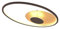 Lindby LED Deckenleuchte Feival dimmbar (Modern) in Braun aus Metall (1 flammig,) - Lampe Deckenlampe Wohnzimmerleuchte