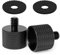 Frgyee Mic Screw Adapter with Rubber Pad, Thread Adapter 5/8 Female to 1/4 Male for Mic Stand, Camera Monitor, Tripod, Microphone Holder 2 Pack