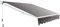 COSTWAY Toldo Manual Retráctil Plegable, Toldo para Ventana de Metal y Poliéster, Multifuncional Toldos Exterior con Manivela de Metal,Impermeable para Balcón y Veranda (2,95 x 2,5 m, Gris)