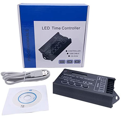 Zeit Programmierbare RGB LED Controller TC420 TC421 WiFi DC12V 24V 5 Kanal Ausgang 20A Gemeinsame Anode Programmierbare LED Controller (TC420)