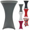 heimtexland ® Stehtischhusse Outdoor Stretch Husse Feier Dekoration Stehtisch Gartenparty Bistrotisch Deko Bezug Typ843 Anthrazit 70 cm