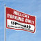 CakJuice Schlafzimmer-Flaggen Hellcat Parking Only Flagge Herbst Gartenflagge Coole Flaggen für Jungs (Größe: 120 x 180 cm)