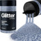 Hemway Premium Glitter Shaker - Azure Blue | Microfine Metallic Flake Sequins for Resin & Epoxy Crafts | Craft Supplies for Tumblers, Festival, Hair, Face, Body, Eye & Nail Art | 125 g
