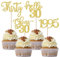 24 Stück 30 Geburtstag Cupcake Toppers Glitter Thirty seit 1995 Prost auf 30 Cupcake Picks Hallo 30 Jahre Geburtstagskuchen Dekorationen für glückliche 30 Geburtstag Jubiläum Party Gold