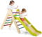 GYMAX 2 in 1 Kids Climbing Set, Wooden Toddler Climber with Slide, Outdoor Indoor Montessori Climbing Toys for 3 Years Old + Boys Girls (Colorful)