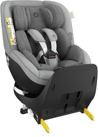 Maxi-Cosi Mica Pro Eco i-Size, 360°-Kindersitz mit ISOFIX, 0-4 Jahren, 40-105 cm, ClimaFlow, G-CELL-Seitenaufprallschutz, drehbarer Kindersitz, Neugeborene & Kleinkindsitz, Authentic Grey