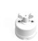 creative cables - Interruttore/Deviatore in porcellana bianco con dado a farfalla - Bianco