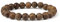 ZENSE - Herrenarmband mit natürlichen Holzperlen, dehnbar ZB0359