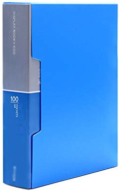 Porte-Bloc/Porte Document Brochette d'information en plastique A4 épaissie Presse-papiers d'organisation de fichier de dossier bleu bleu transparent (80 pages / 100 pages) Dossier de Présentation (Si