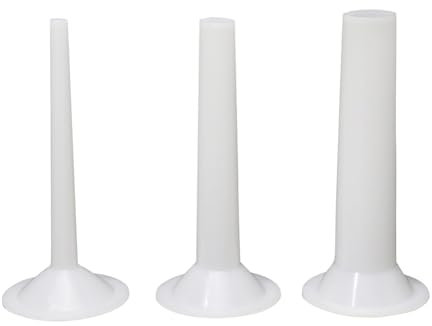 Wurstfüllröhrchen aus Kunststoff, Fleischwolf, Füllrohr, Fleischfüllwerkzeug, Trichter, manueller Wurstbereiter für die Küche, 3 Stück