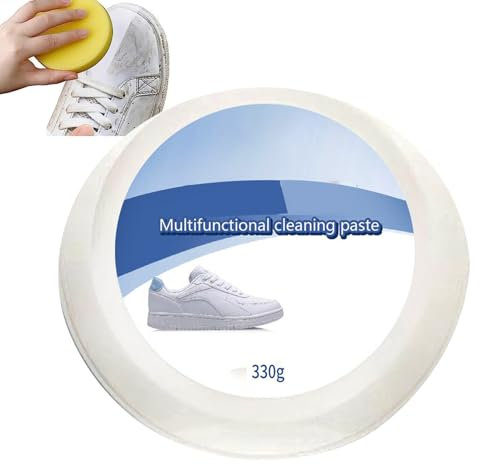 Nettoyant pour Chaussures Blanc Multifonctionnel,Crème de Cirage Blanche,Crème Nettoyante Pour Chaussures Blanches,Crème Nettoyante Multifonctionnelle Pour Chaussures,Crème Détachante Multifonction