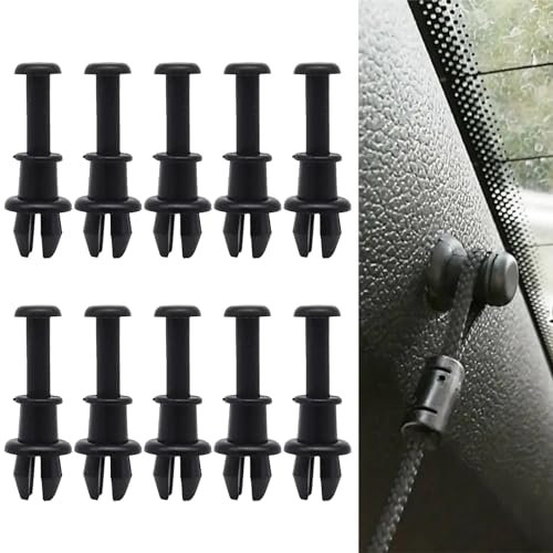 Hutablage String Clip,Hutablage Haltegurt String Clip,Auto Hutablage Clip,Hutablage Haltegurt Clip,Hutablage Seiten Clips,Hutablage String Clips Halter,Auto Hutablage Haken Halterung 10 Stück Tokaneit