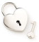 LUCCHETO CUORE LOVE ARTÉ, adatto per essere inciso, Lucchetto in Metallo Lucido Inossidabile 2905E