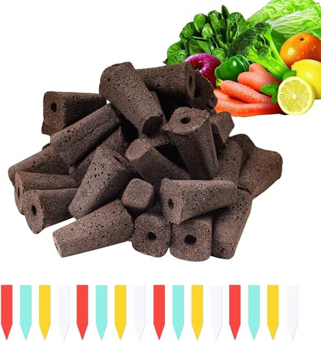 YBB 50 PCS Hydroponic Seed Pods Growth Sponges, Plant Starter Pods, Compatible with IDOO, QYO, LYKO Hydroponics Garden Growing System with Plant Labels (Square)