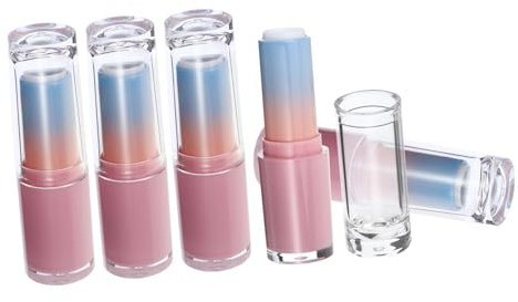 DOITOOL 5stücke Farbverlauf-lippenstifttuben Leere Lippenstiftbehälter Wiederverwendbare Lippenbalsamtube Für Diy Lippenstift Rohre