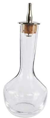 Garneck Glass Beverage Dispenser Random Lid for Absinthe Whiskey Vodka and Beer Portable Mixing Bottle for Home Parties and Bars