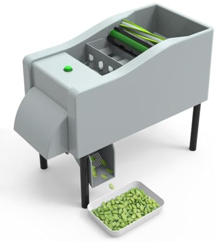 MiBoce Máquina Desgranadora De Guisantes Completamente Automática, Peladora De Guisantes De Frijol Comercial, Eficiencia De Descascarado 25-40 Kg/h, Baja Tasa De Rotura, para Mercado De Agricultores