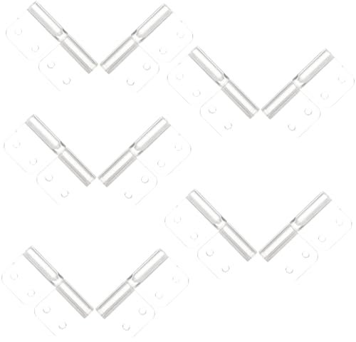 IWOWHERO 10stücke Kleine Acryl-scharniere Abnehmbar Für Boxen Und Möbel Transparent Für -projekte Stabile Und Langlebige Lösung Für Home Und Office