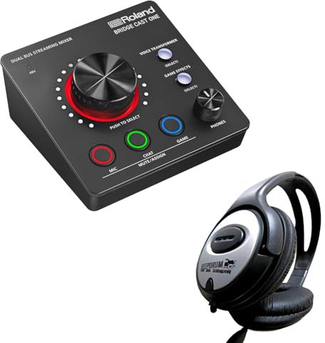 Roland Bridge Cast One Dual Bus Streaming Mixer Interfaccia con cuffie Keepdrum