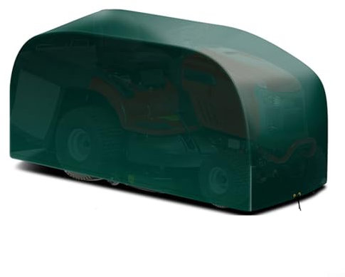 Rasenmäher-Abdeckung, Rasentraktor, Aufsitzmäher, wasserdicht, Regenschutz für Schubmäher, Rasenschaufel, Traktor, Sonnenschutz, grün, 2 Größen (183 x 137 x 117 cm)