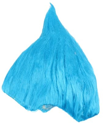 TOVINANNA Flammendes Perückenkostüm Cosplay Perücke Troll Festival Karneval Halloween Party Kopfbedeckung See-blau Langlebiges K-seidenmaterial Hautfreundlich