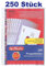 Herlitz 5850508 Prospekthülle Premium, A4 glasklar (glasklar, 250er Pack)