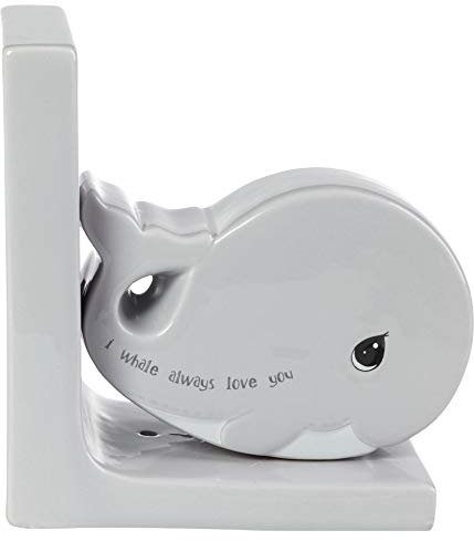Precious Moments Serre-Livres Motif Baleine Gris