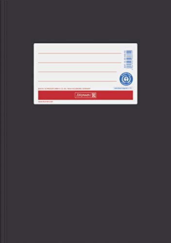 Baier & Schneider BRUNNEN Hefthülle aus Papier (1 Stück A5, Schwarz)