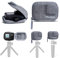 TELESIN Custodia Piccola per GoPro Hero 11 10 9 Nera, Custodia Protettiva Tascabile Borsa da Viaggio con Cerniera Mezza Aperta Supporta Selfie Stick e Treppiede Accessori