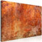 decomonkey Bilder Abstrakt 120x80 cm 1 Teilig Leinwand Bilder Bild auf Leinwand Vlies Wandbild Kunstdruck Wanddeko Wand Wohnzimmer Wanddekoration Deko Modern Beton Orange Minimalism